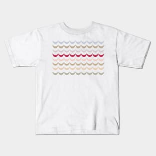 Viva Magenta Crescent Scallop Kids T-Shirt